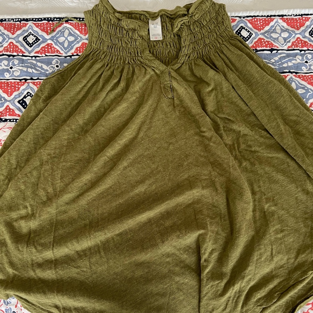 We the free olive green swing top